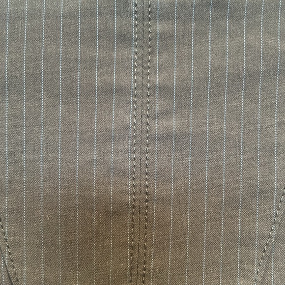 Express Design Studio:Pinstripe Pencil Skirt 0 w/ribbon detail.15% off 2+ bundle - Picture 2 of 5